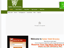 Tablet Screenshot of cybervaletgrocery.com